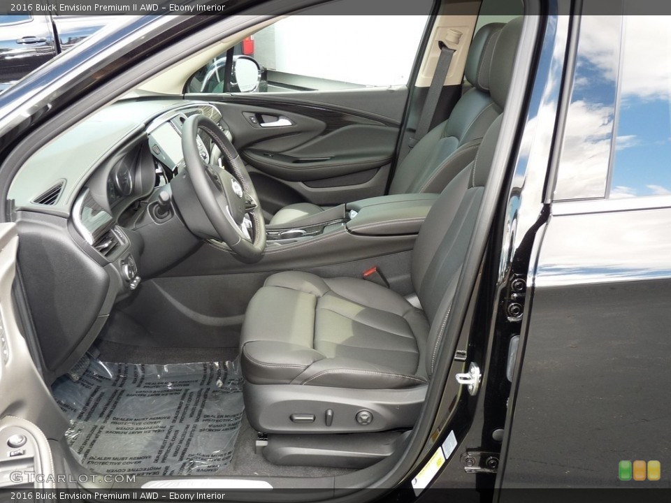 Ebony 2016 Buick Envision Interiors