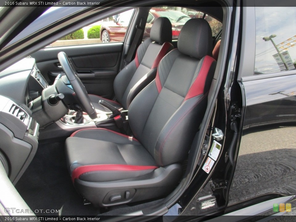 Carbon Black Interior Photo for the 2016 Subaru WRX STI Limited #115469703