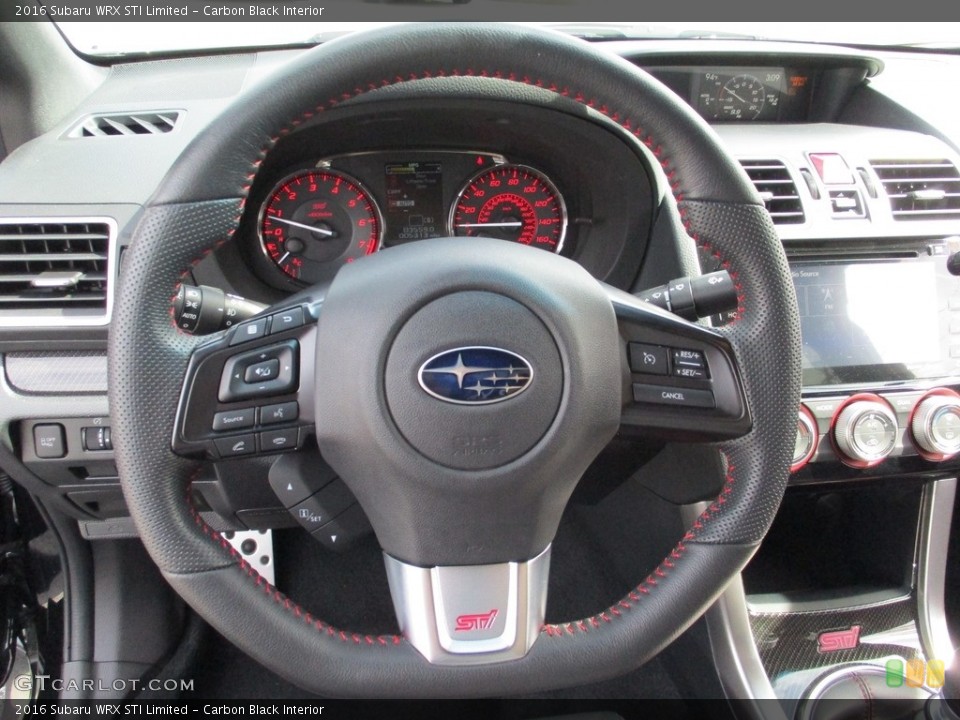Carbon Black Interior Steering Wheel for the 2016 Subaru WRX STI Limited #115469784
