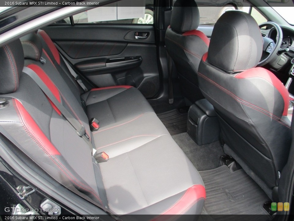 Carbon Black Interior Rear Seat for the 2016 Subaru WRX STI Limited #115469970