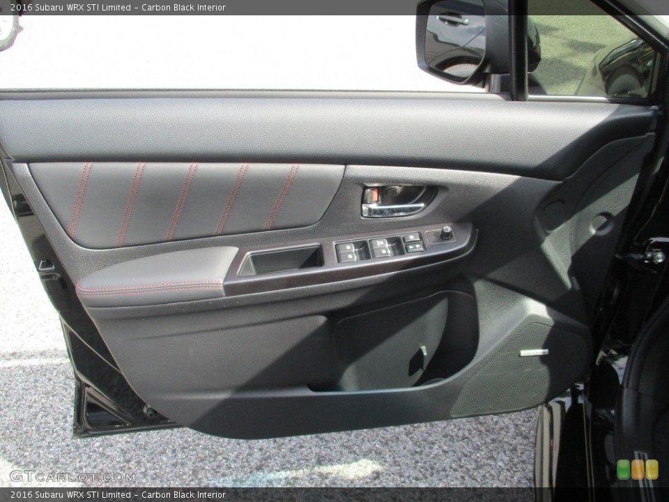 Carbon Black Interior Door Panel for the 2016 Subaru WRX STI Limited #115470177