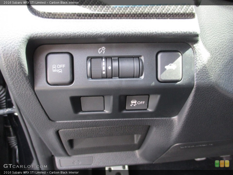 Carbon Black Interior Controls for the 2016 Subaru WRX STI Limited #115470711