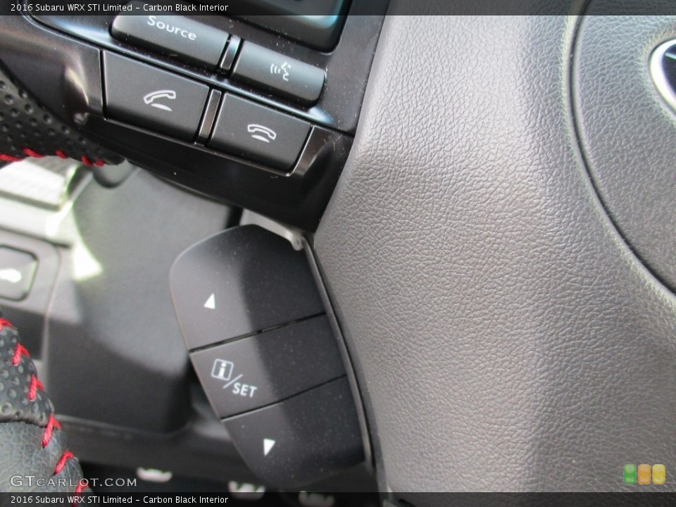 Carbon Black Interior Controls for the 2016 Subaru WRX STI Limited #115470762