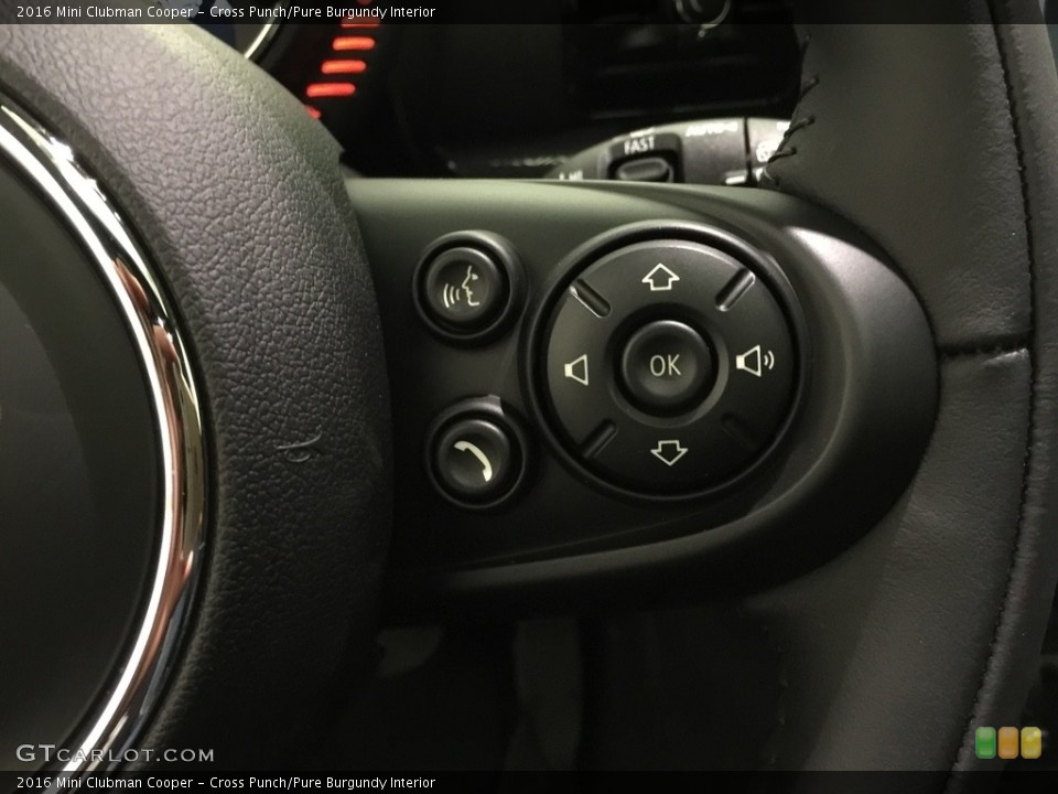 Cross Punch/Pure Burgundy Interior Controls for the 2016 Mini Clubman Cooper #115470864