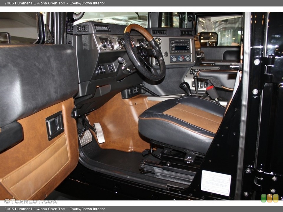 Ebony/Brown Interior Photo for the 2006 Hummer H1 Alpha Open Top #115486324
