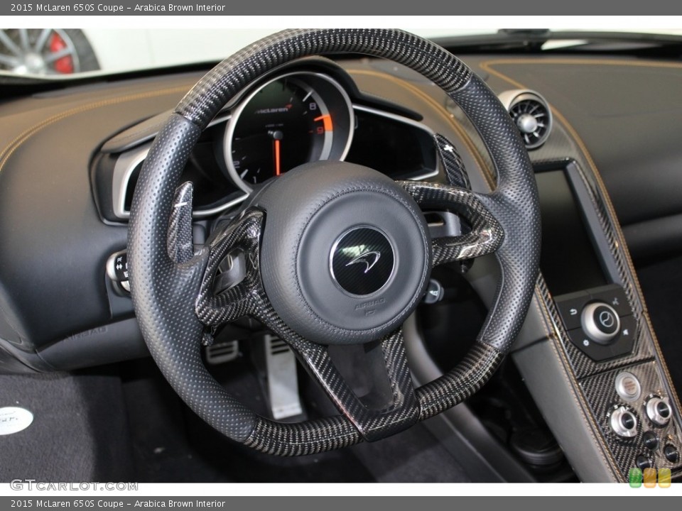 Arabica Brown Interior Steering Wheel for the 2015 McLaren 650S Coupe #115487605