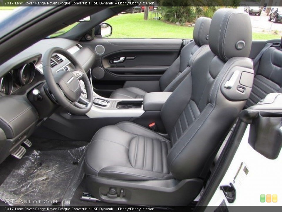 Ebony/Ebony Interior Photo for the 2017 Land Rover Range Rover Evoque Convertible HSE Dynamic #115489918