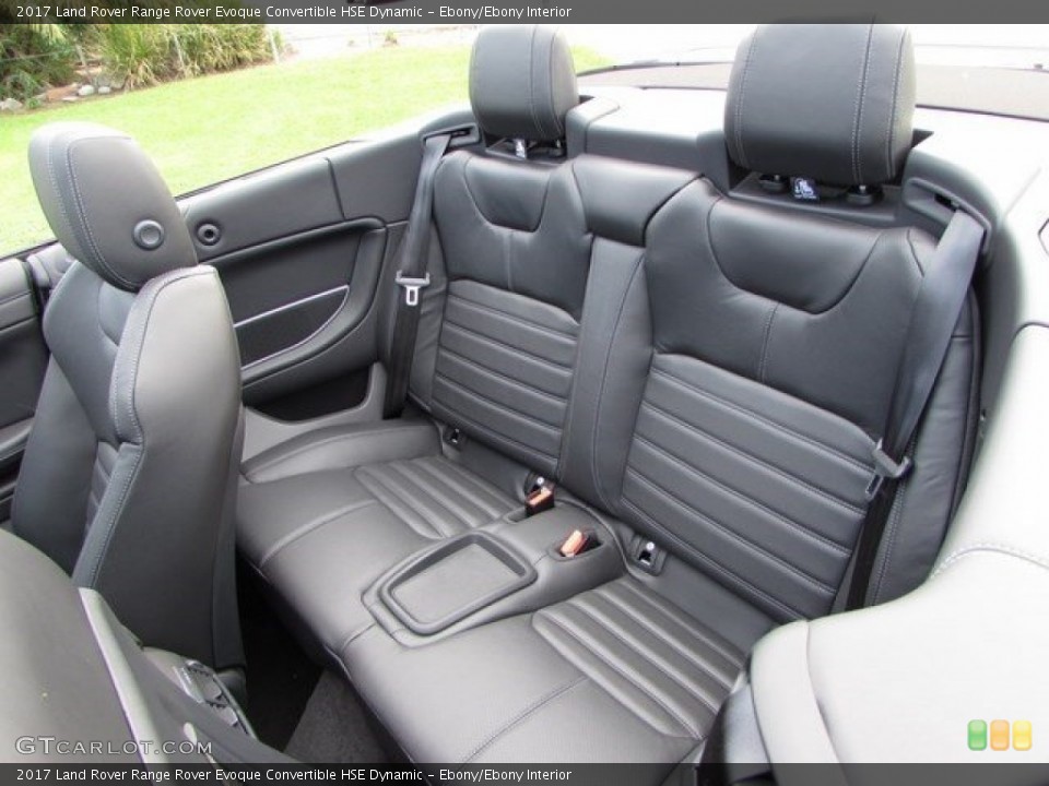 Ebony/Ebony Interior Rear Seat for the 2017 Land Rover Range Rover Evoque Convertible HSE Dynamic #115489954