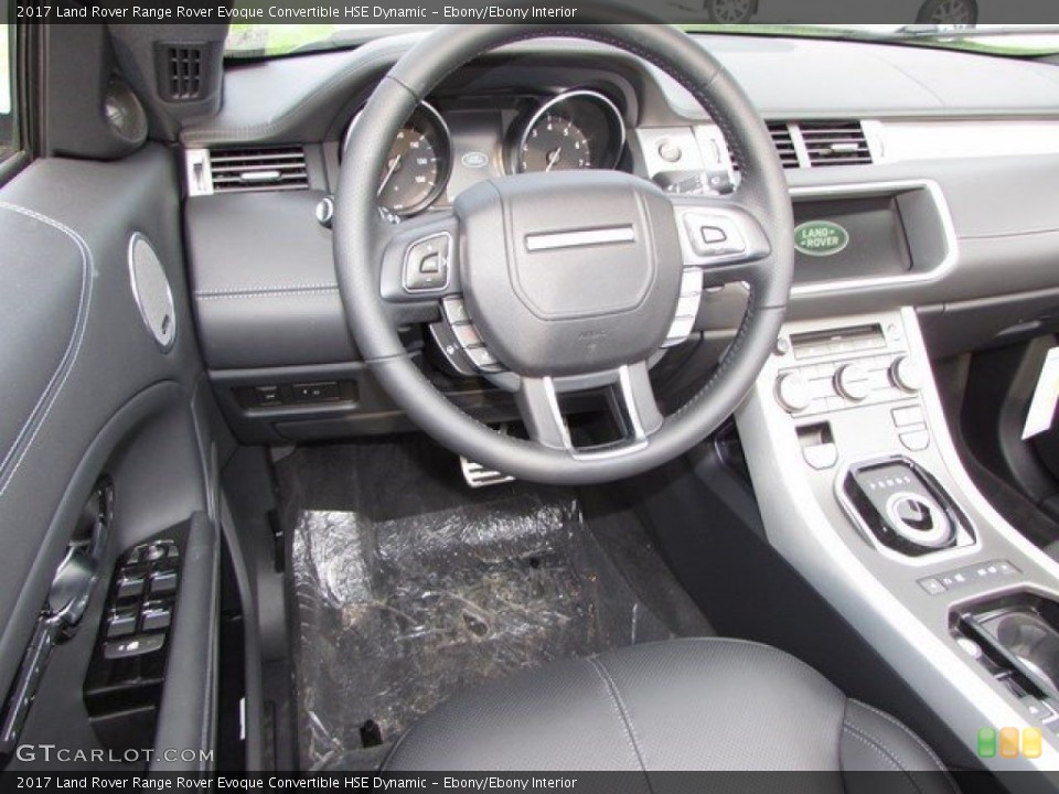 Ebony/Ebony Interior Steering Wheel for the 2017 Land Rover Range Rover Evoque Convertible HSE Dynamic #115490107