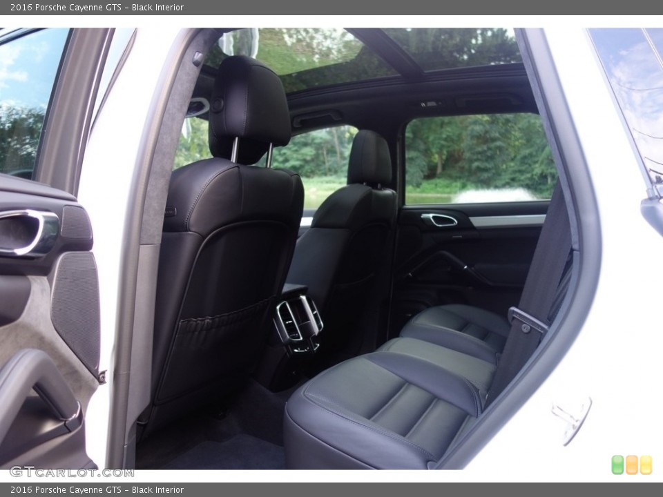 Black Interior Rear Seat for the 2016 Porsche Cayenne GTS #115490698