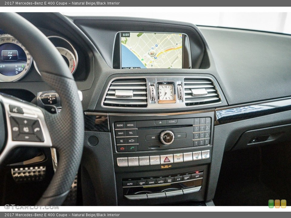 Natural Beige/Black Interior Controls for the 2017 Mercedes-Benz E 400 Coupe #115493812