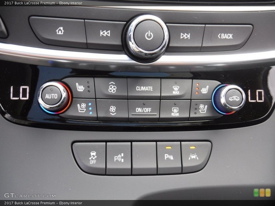 Ebony Interior Controls for the 2017 Buick LaCrosse Premium #115494328