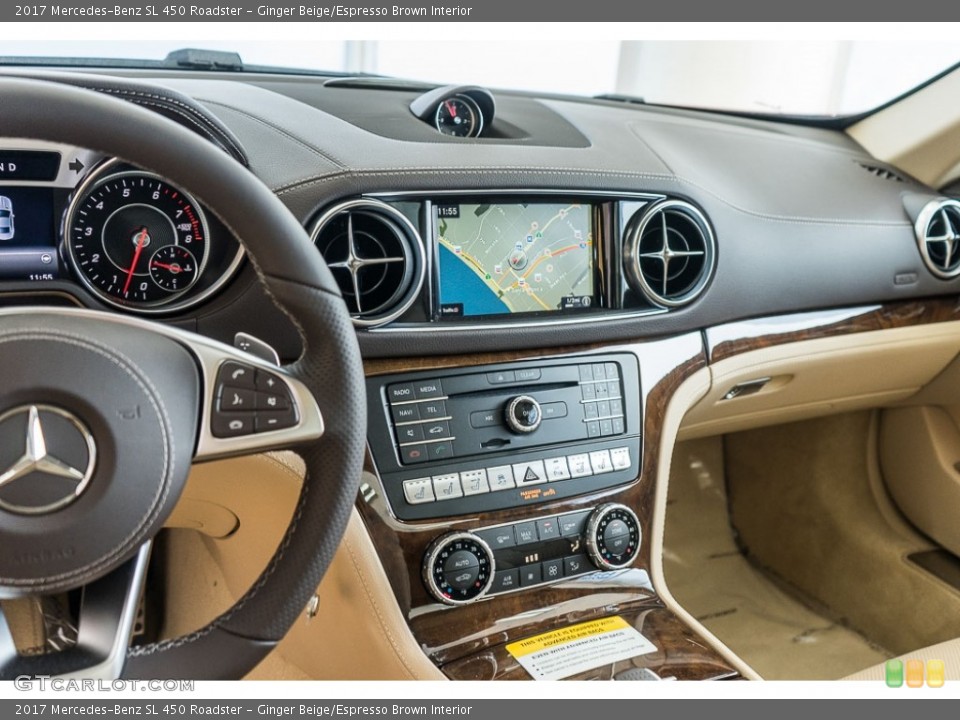 Ginger Beige/Espresso Brown Interior Dashboard for the 2017 Mercedes-Benz SL 450 Roadster #115494568