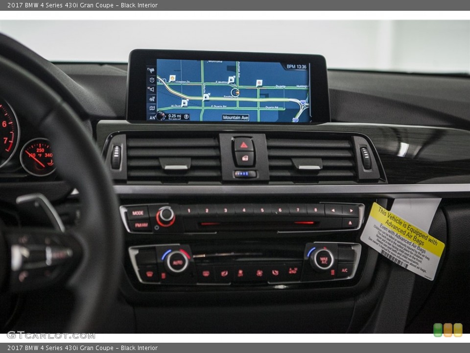 Black Interior Controls for the 2017 BMW 4 Series 430i Gran Coupe #115495513