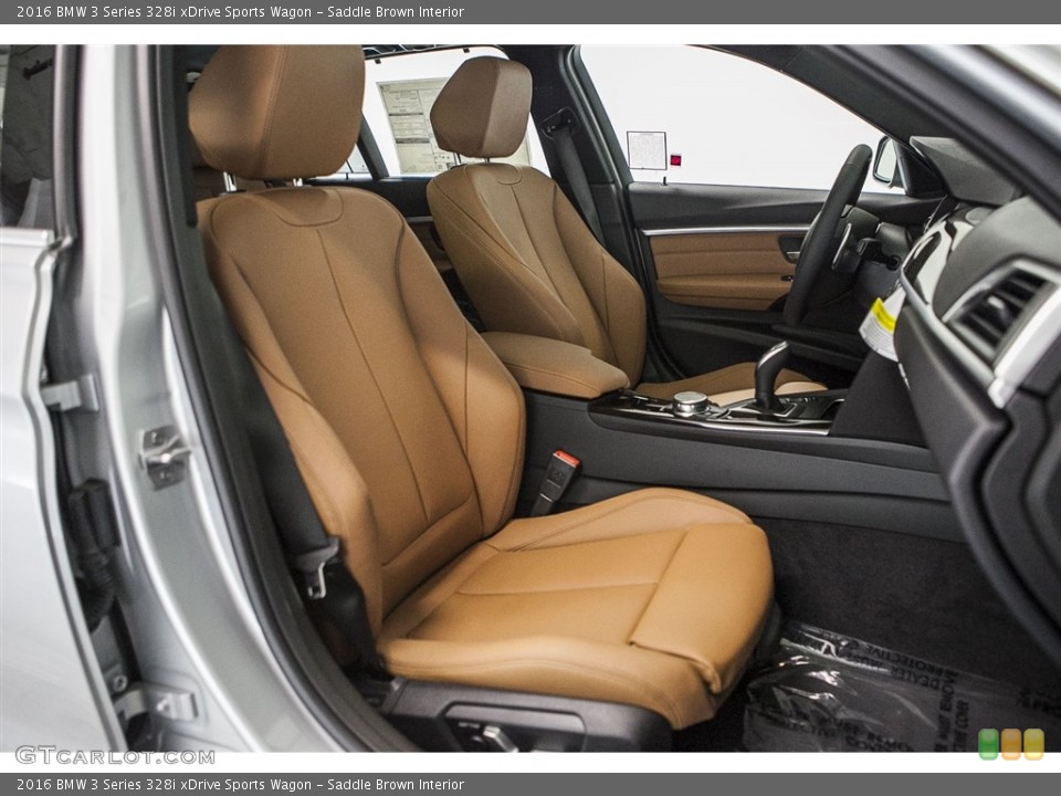 Saddle Brown Interior Photo for the 2016 BMW 3 Series 328i xDrive Sports Wagon #115496461