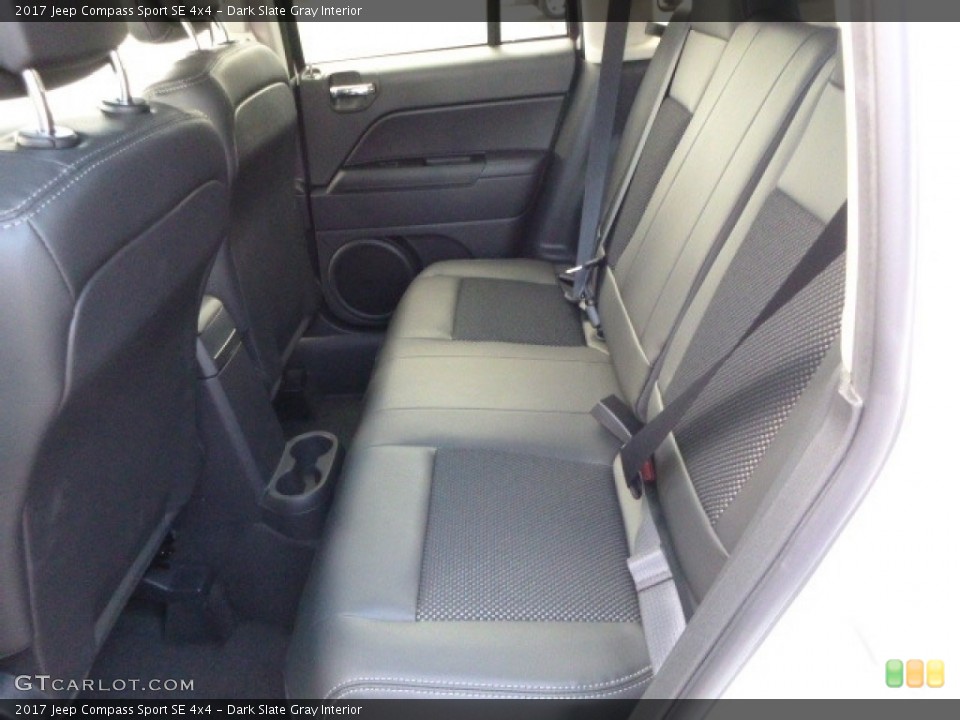Dark Slate Gray Interior Rear Seat for the 2017 Jeep Compass Sport SE 4x4 #115498610