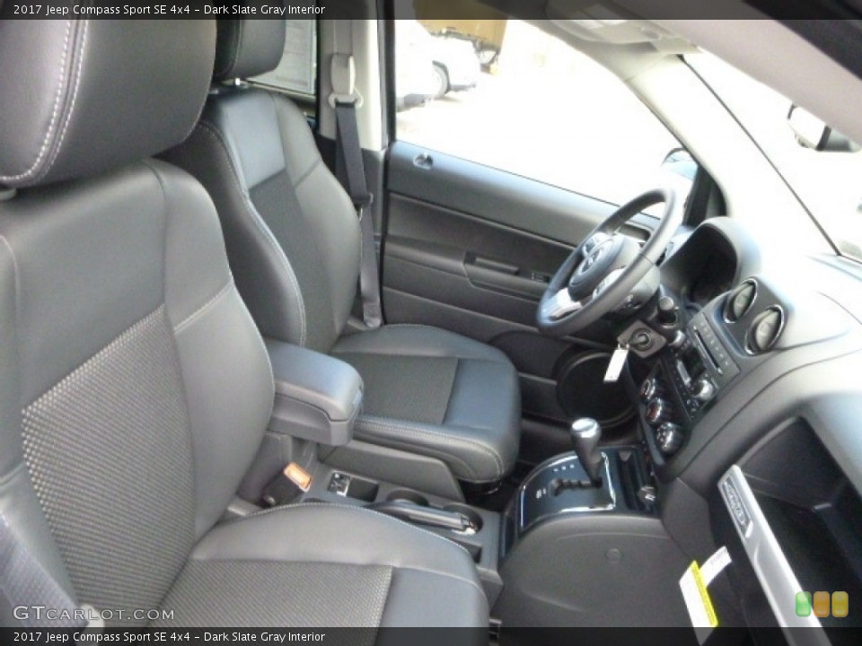 Dark Slate Gray Interior Front Seat for the 2017 Jeep Compass Sport SE 4x4 #115498732