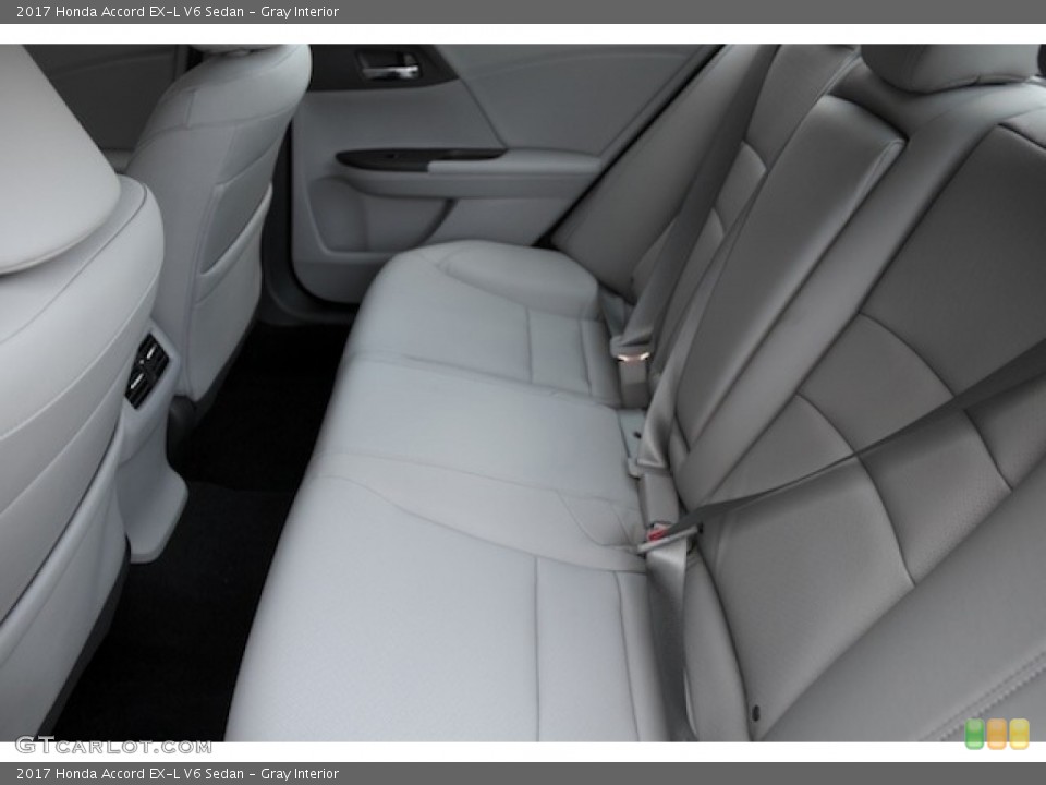 Gray Interior Rear Seat for the 2017 Honda Accord EX-L V6 Sedan #115498780