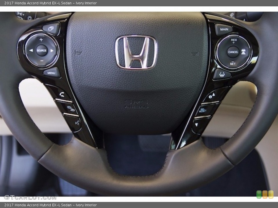 Ivory Interior Steering Wheel for the 2017 Honda Accord Hybrid EX-L Sedan #115500010