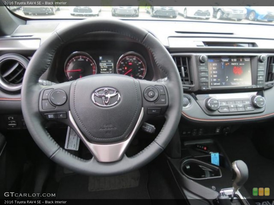 Black Interior Dashboard for the 2016 Toyota RAV4 SE #115502665