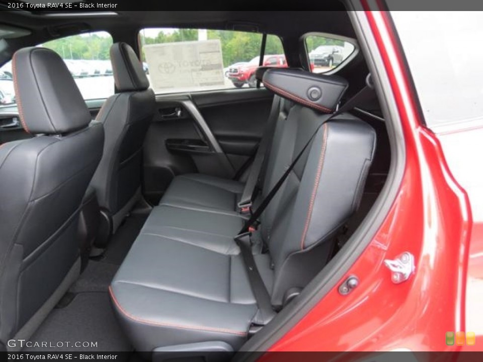 Black Interior Rear Seat for the 2016 Toyota RAV4 SE #115502677