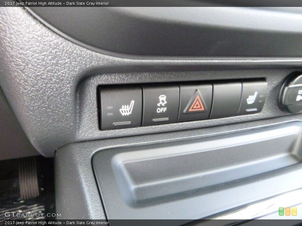 Dark Slate Gray Interior Controls for the 2017 Jeep Patriot High Altitude #115504669