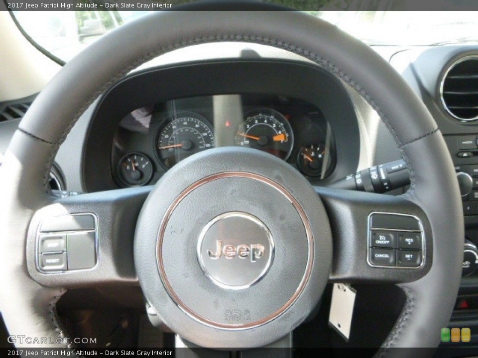 Dark Slate Gray Interior Steering Wheel for the 2017 Jeep Patriot High Altitude #115504681
