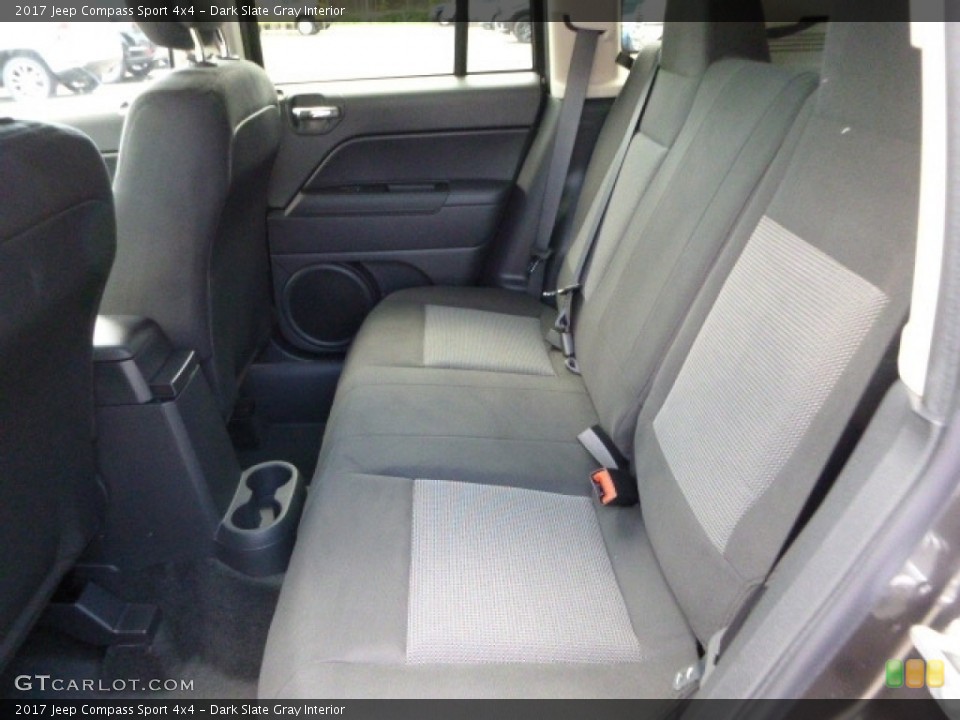 Dark Slate Gray Interior Rear Seat for the 2017 Jeep Compass Sport 4x4 #115504729