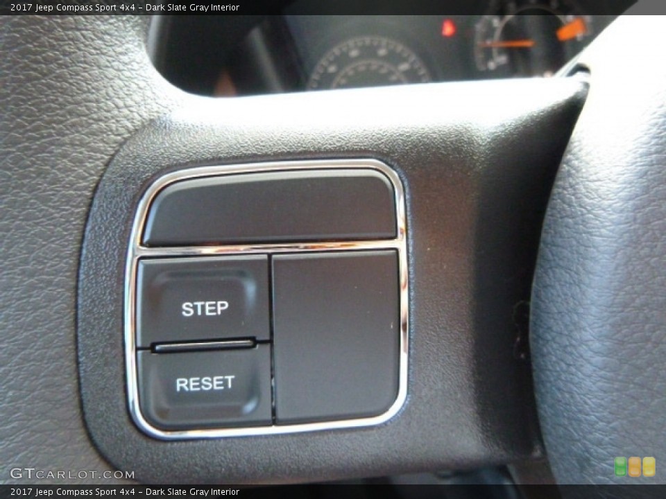 Dark Slate Gray Interior Controls for the 2017 Jeep Compass Sport 4x4 #115504930