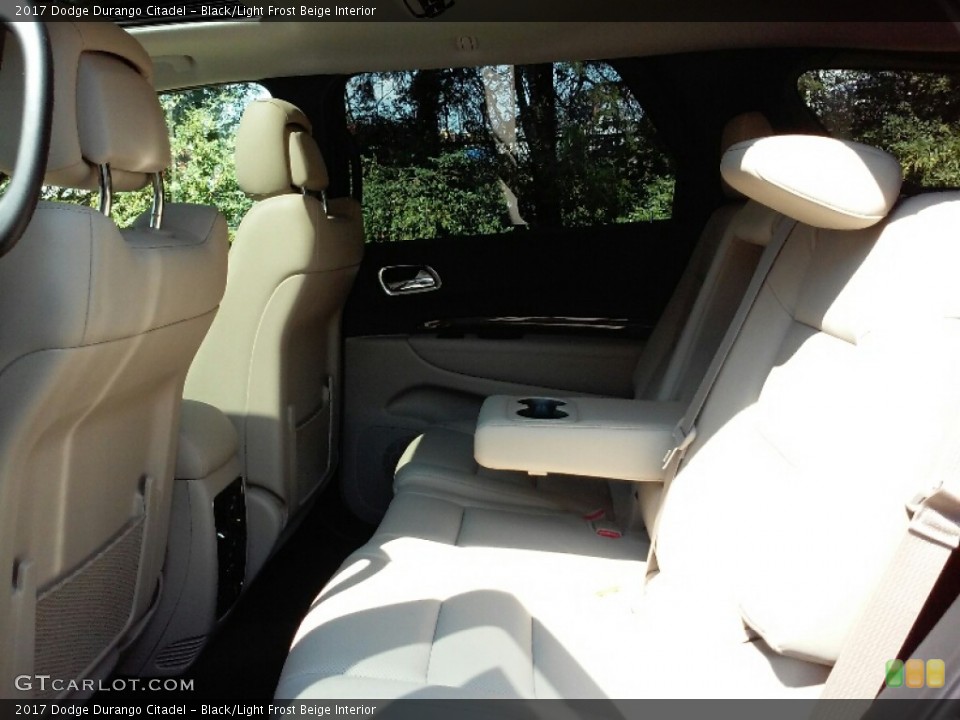 Black/Light Frost Beige Interior Rear Seat for the 2017 Dodge Durango Citadel #115507969