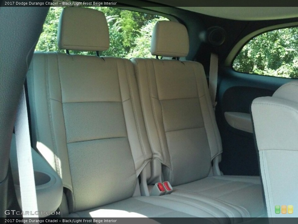 Black/Light Frost Beige Interior Rear Seat for the 2017 Dodge Durango Citadel #115508035