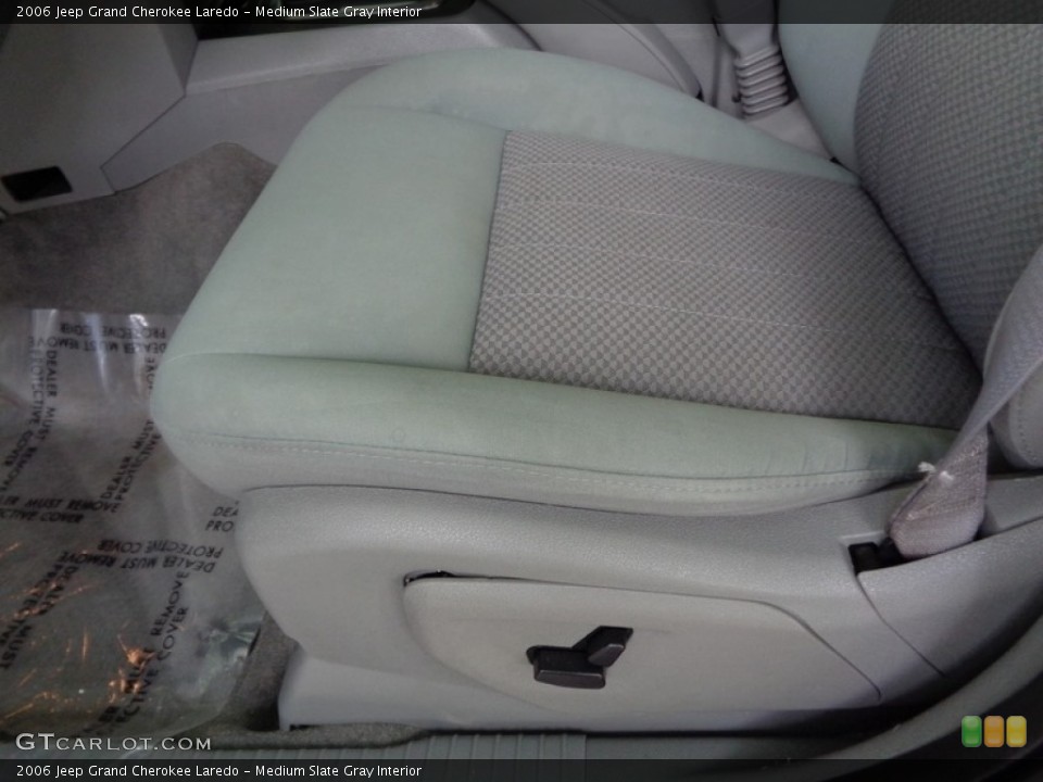 Medium Slate Gray Interior Front Seat for the 2006 Jeep Grand Cherokee Laredo #115509781