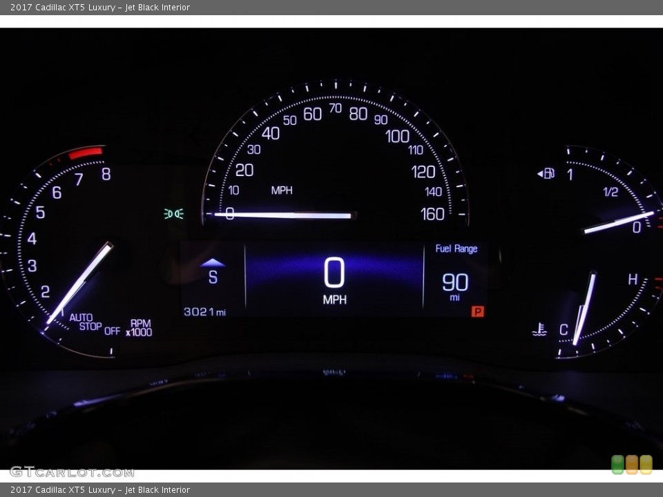 Jet Black Interior Gauges for the 2017 Cadillac XT5 Luxury #115516640