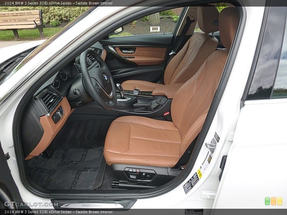 Saddle Brown Interior Photo for the 2014 BMW 3 Series 328i xDrive Sedan #115517477