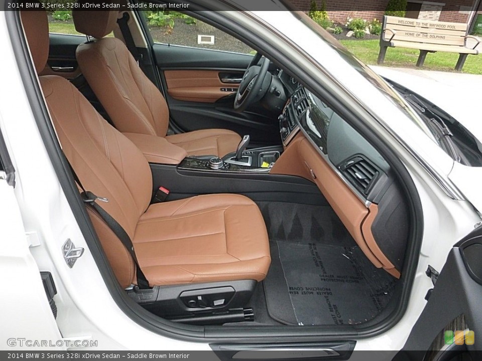 Saddle Brown Interior Front Seat for the 2014 BMW 3 Series 328i xDrive Sedan #115517582