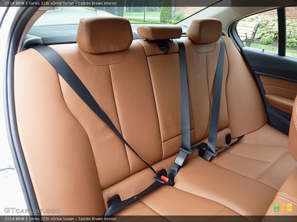 Saddle Brown Interior Rear Seat for the 2014 BMW 3 Series 328i xDrive Sedan #115517624