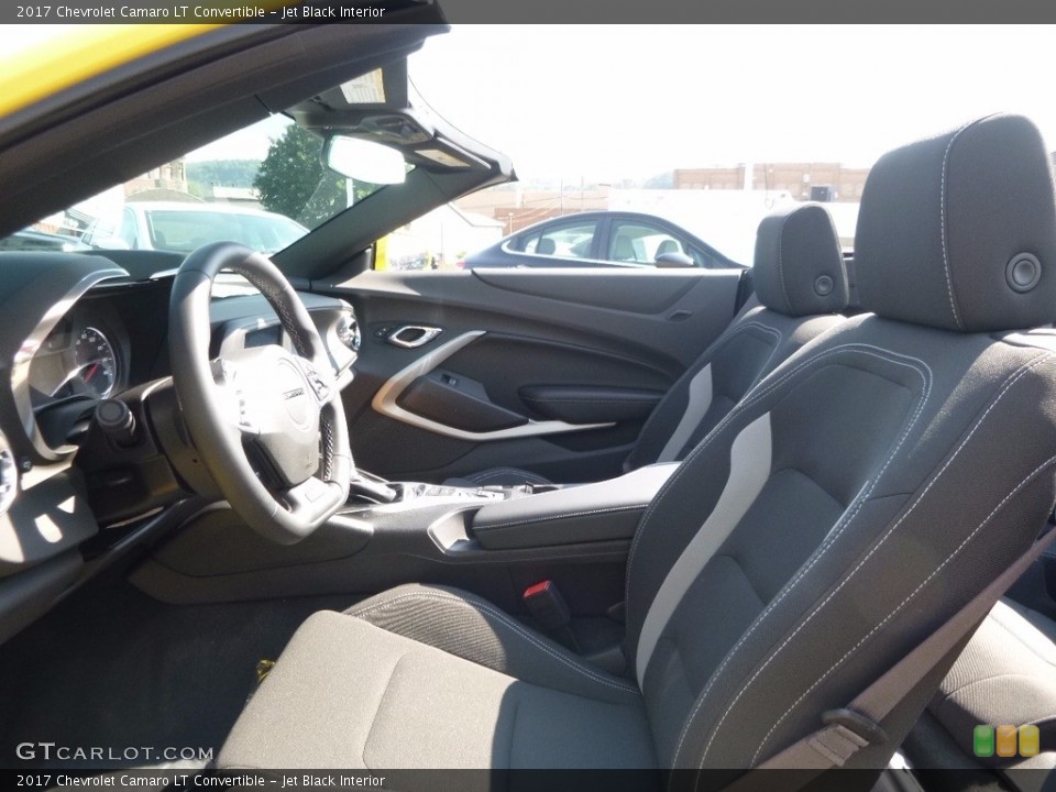 Jet Black Interior Front Seat for the 2017 Chevrolet Camaro LT Convertible #115518458