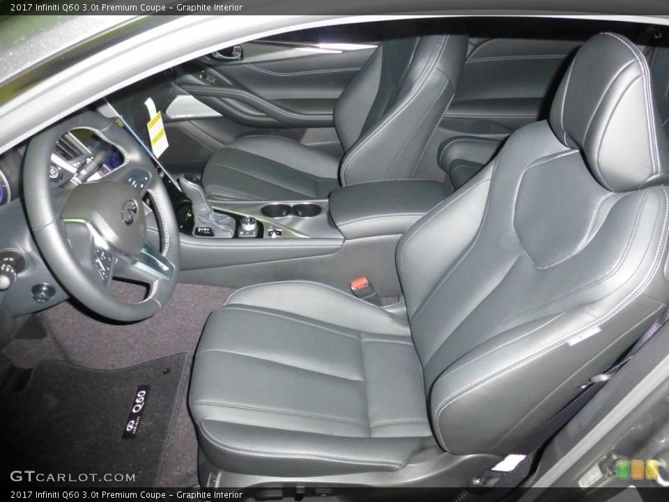 Graphite Interior Front Seat for the 2017 Infiniti Q60 3.0t Premium Coupe #115521071