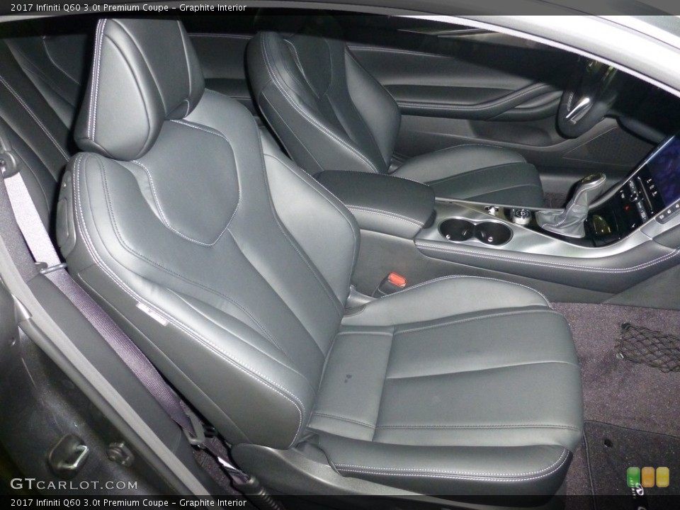 Graphite Interior Front Seat for the 2017 Infiniti Q60 3.0t Premium Coupe #115521125
