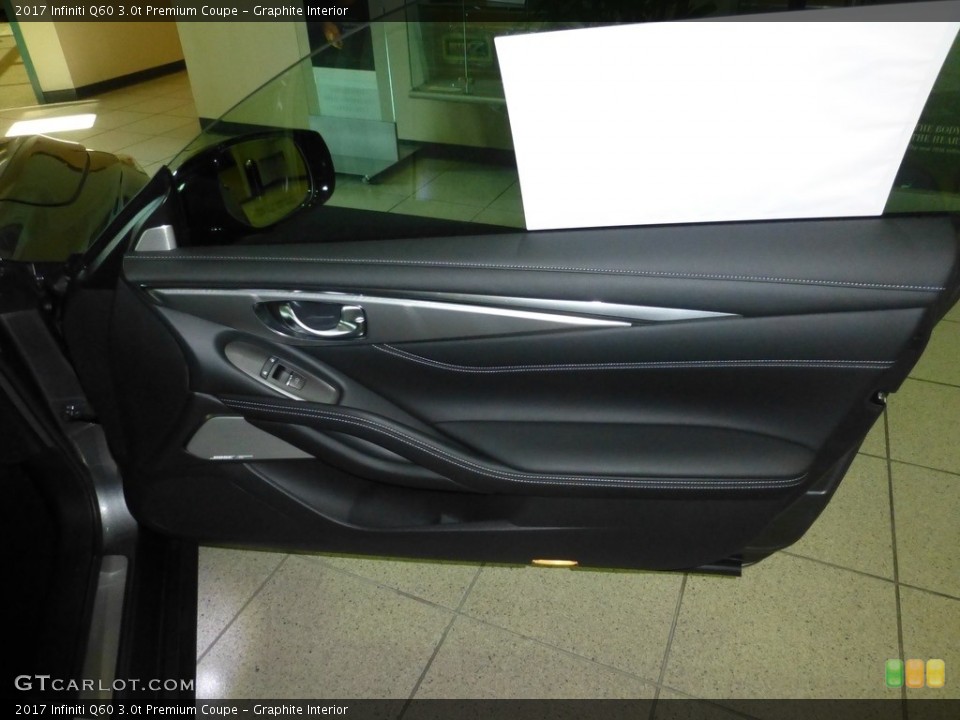 Graphite Interior Door Panel for the 2017 Infiniti Q60 3.0t Premium Coupe #115521209