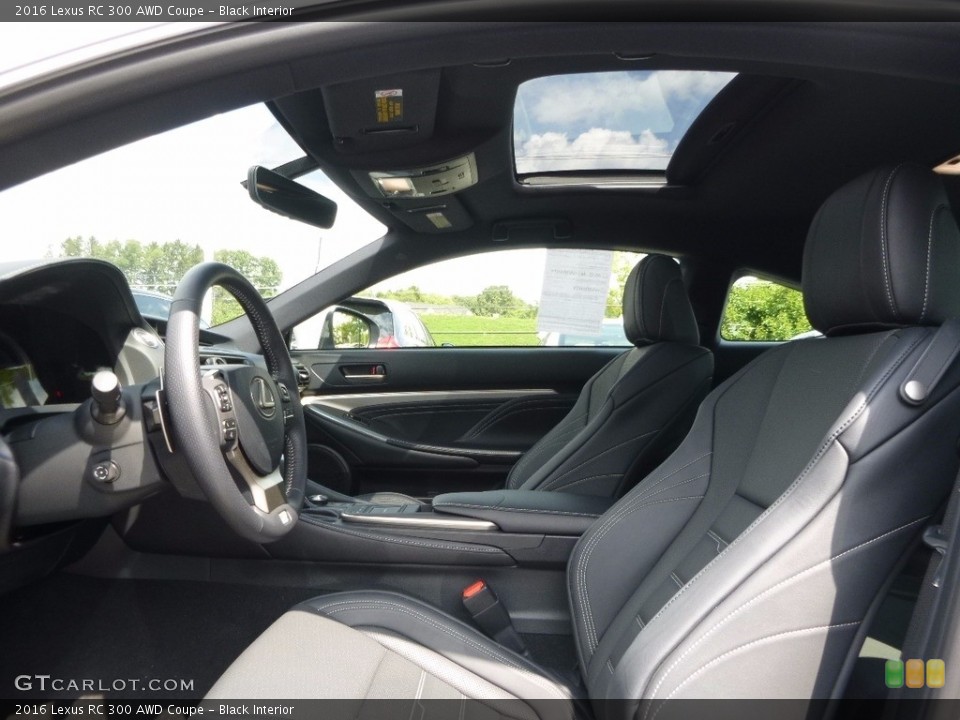 Black Interior Front Seat for the 2016 Lexus RC 300 AWD Coupe #115522850