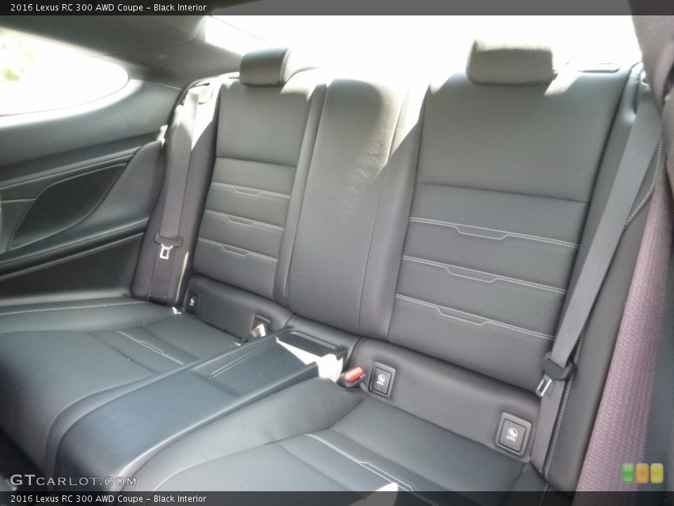 Black Interior Rear Seat for the 2016 Lexus RC 300 AWD Coupe #115522874