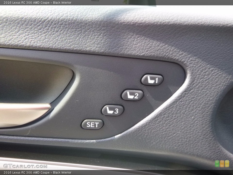Black Interior Controls for the 2016 Lexus RC 300 AWD Coupe #115522964