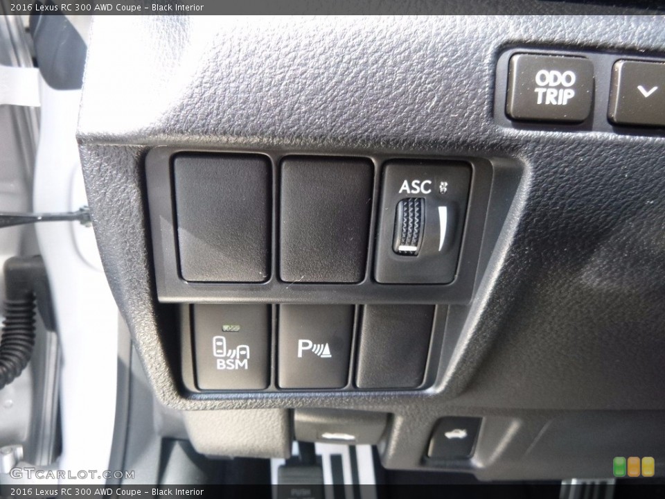 Black Interior Controls for the 2016 Lexus RC 300 AWD Coupe #115523081