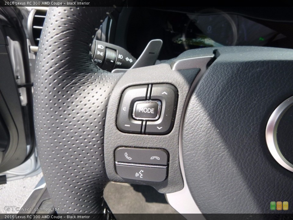 Black Interior Controls for the 2016 Lexus RC 300 AWD Coupe #115523139