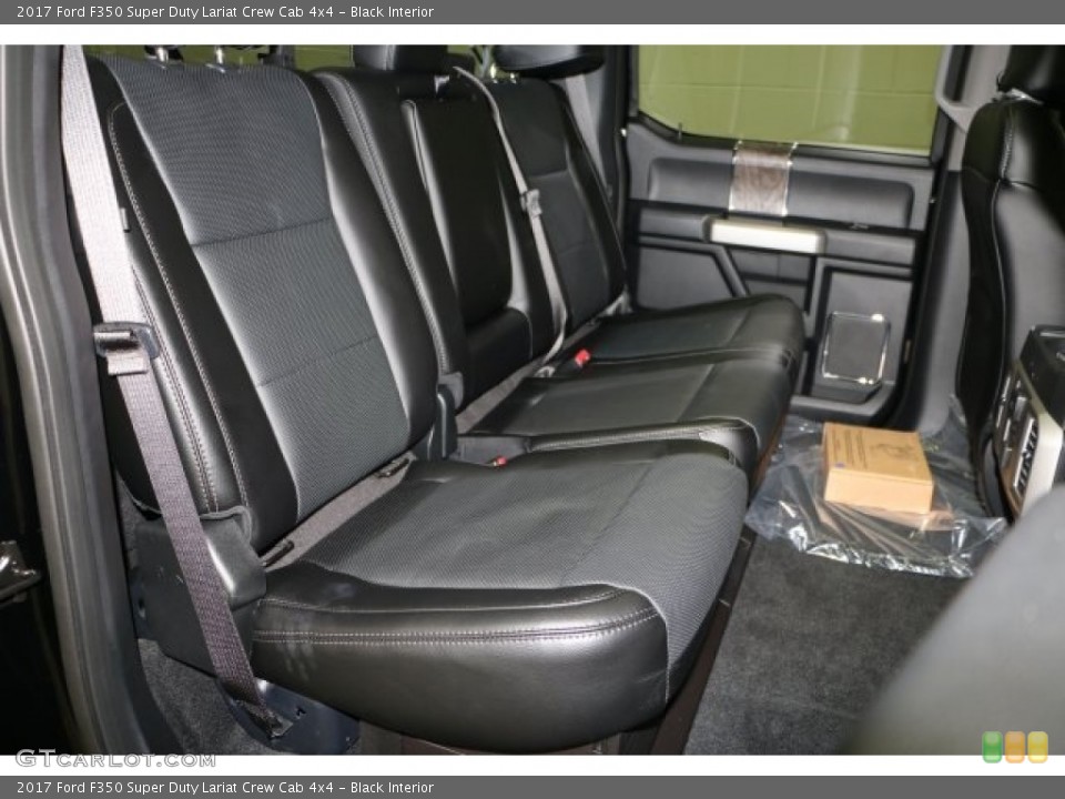 Black Interior Rear Seat for the 2017 Ford F350 Super Duty Lariat Crew Cab 4x4 #115530806