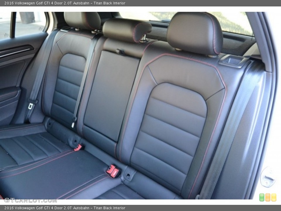 Titan Black Interior Rear Seat for the 2016 Volkswagen Golf GTI 4 Door 2.0T Autobahn #115531129