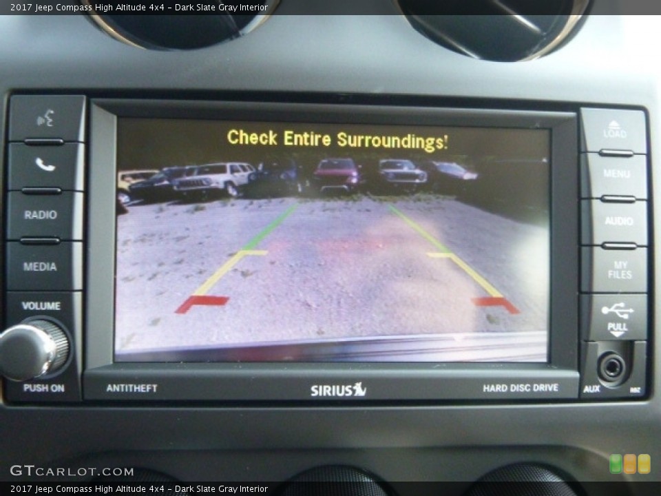 Dark Slate Gray Interior Navigation for the 2017 Jeep Compass High Altitude 4x4 #115538735