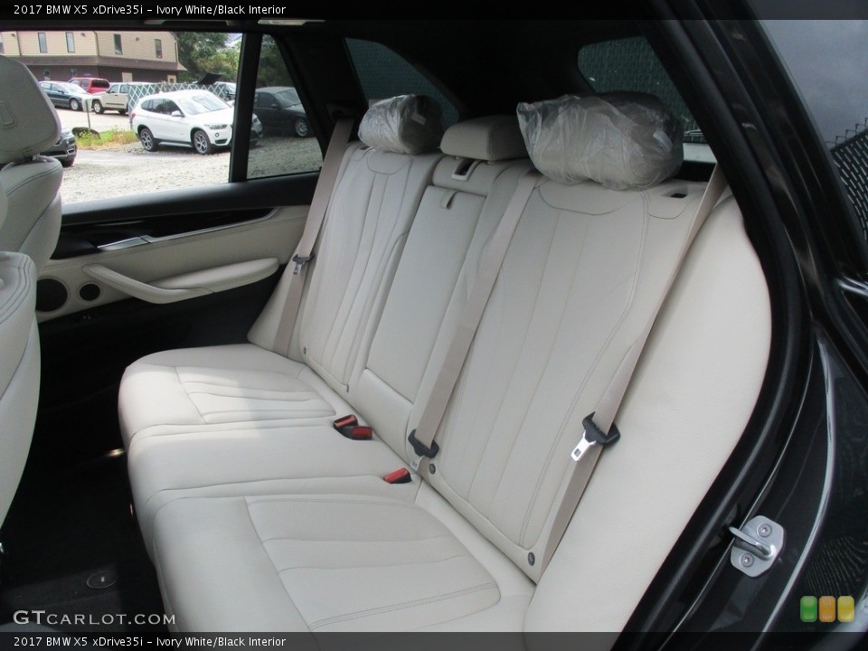 Ivory White/Black Interior Rear Seat for the 2017 BMW X5 xDrive35i #115538802