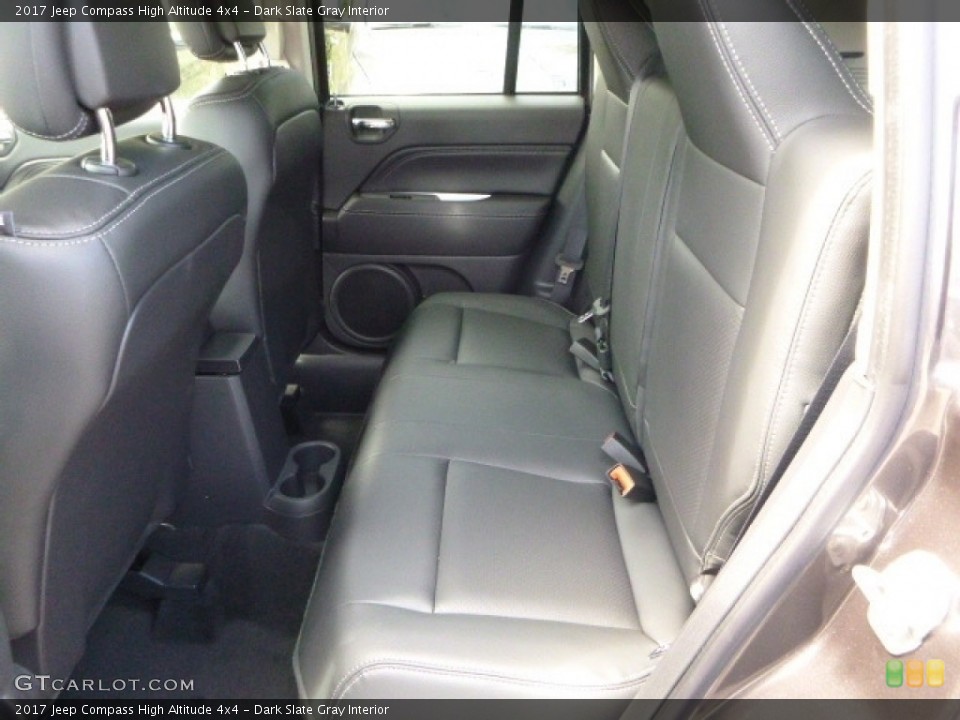 Dark Slate Gray Interior Rear Seat for the 2017 Jeep Compass High Altitude 4x4 #115539395